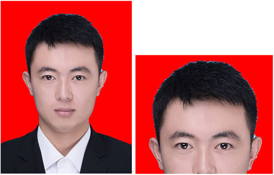 本教程使用的原图如下,将其换成红色背景.